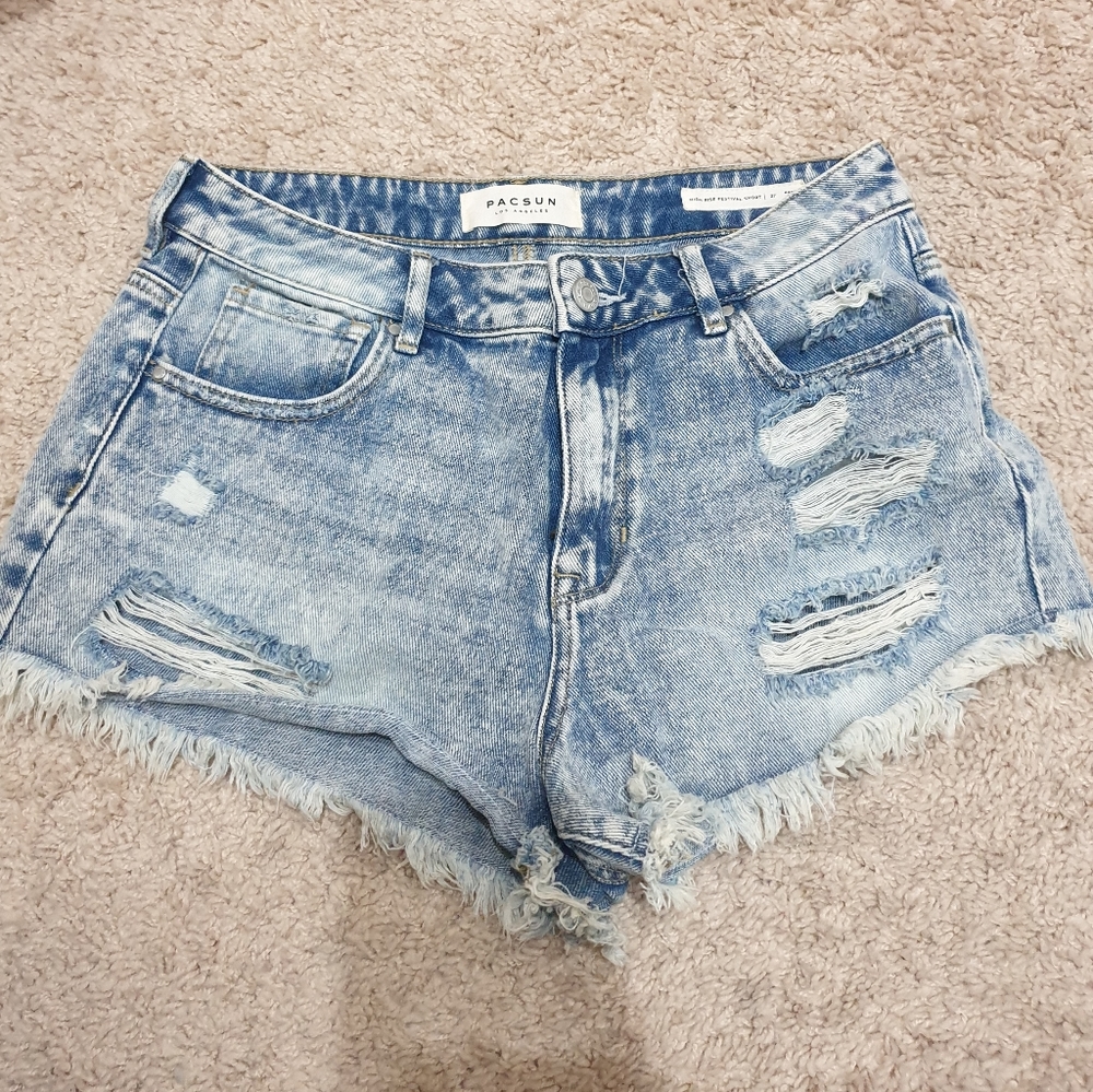 pacsun high rise festival shorts